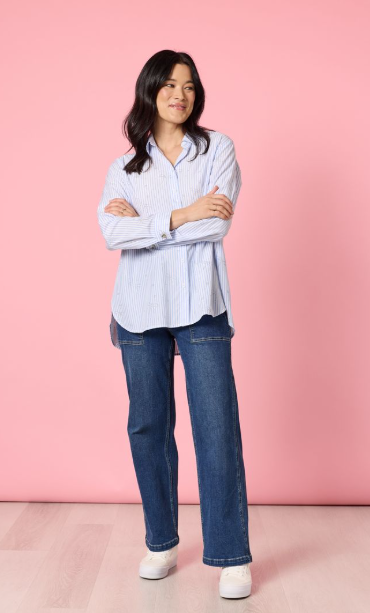 GS Tiffany stripe sparkle shirt