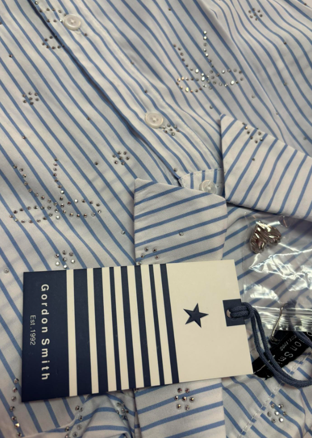 GS Tiffany stripe sparkle shirt