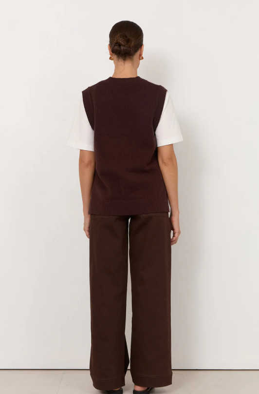 Zayla Knit Chocolate vest