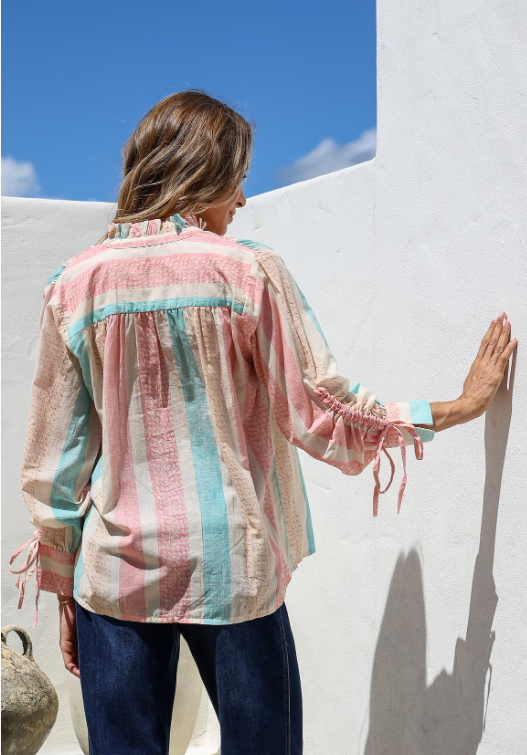 Pastel Frill Gathered blouse