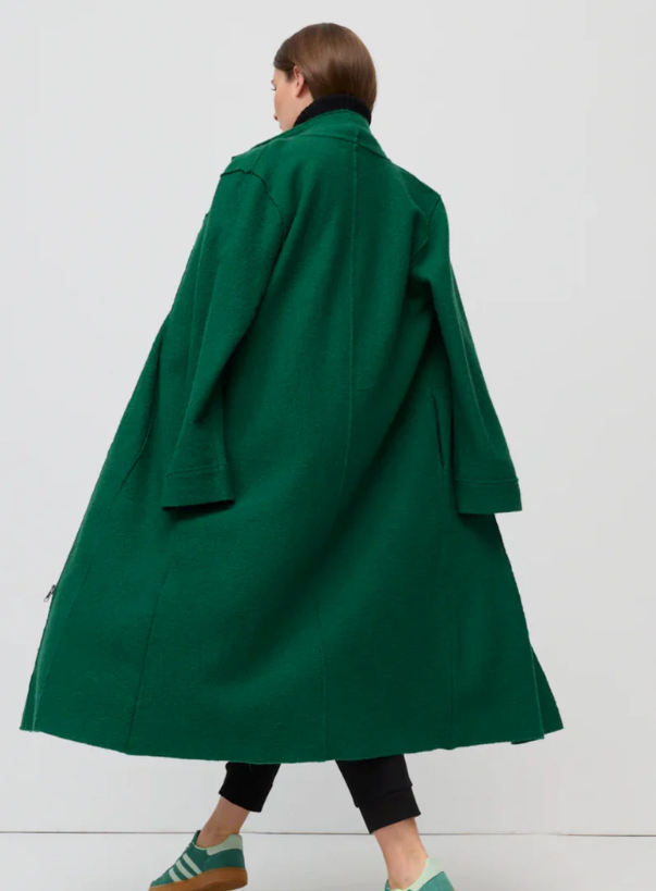Deep Pine Boiled Wool Jacket