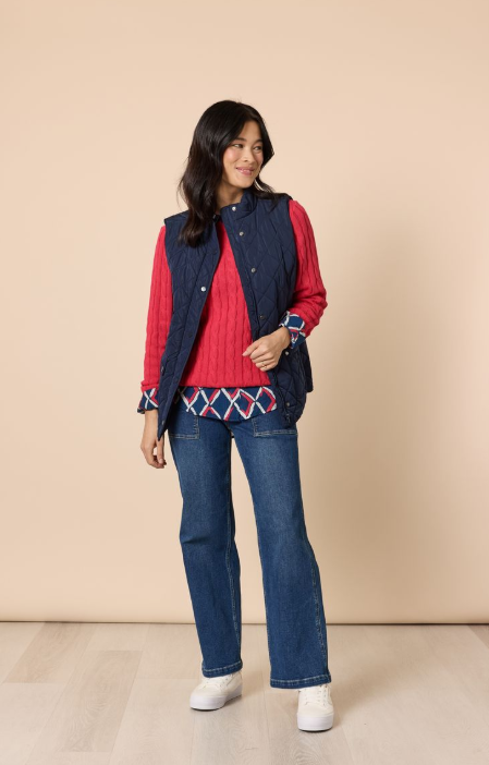GS Hampton navy Vest