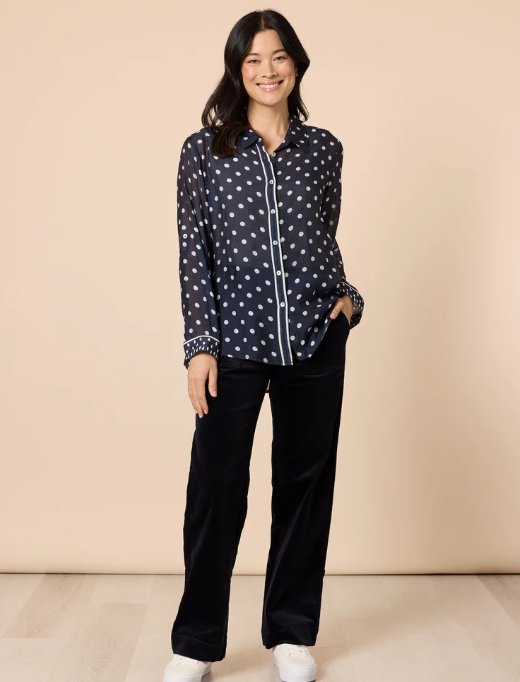 GS Aurora Spot Navy Shirt