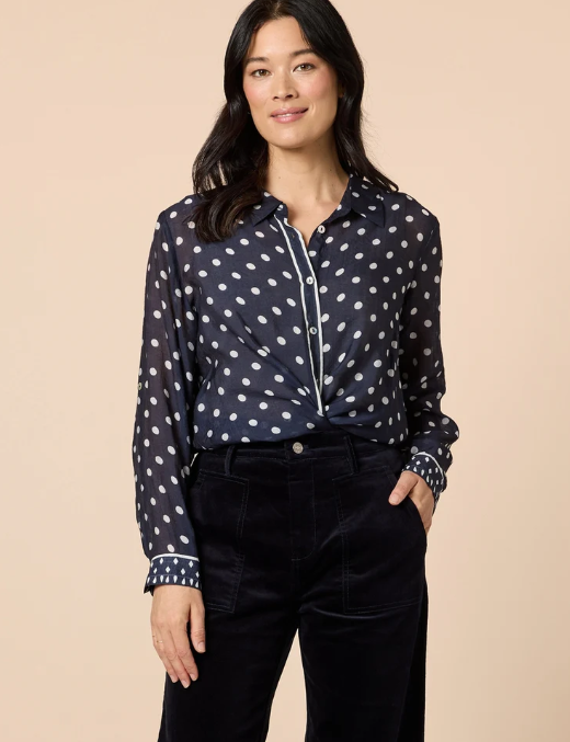GS Aurora Spot Navy Shirt