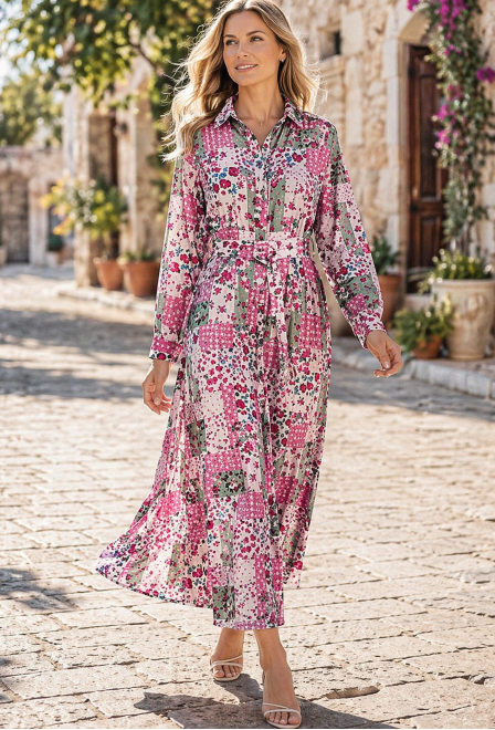 Pink Flower Power Dress