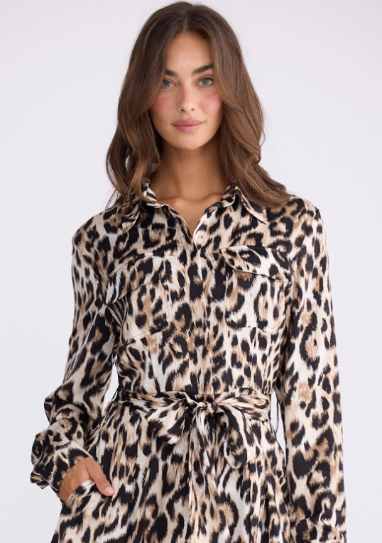 Rosselina Leopard Print dress