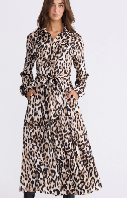 Rosselina Leopard Print dress