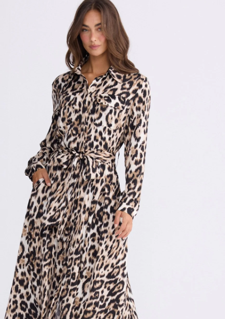 Rosselina Leopard Print dress