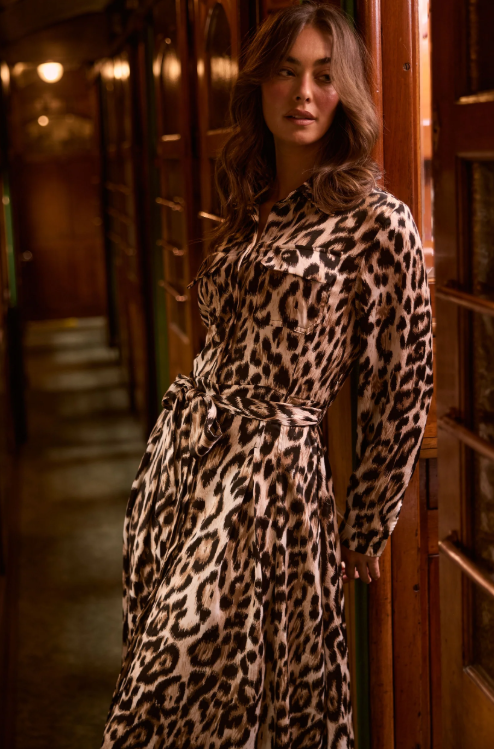 Rosselina Leopard Print dress