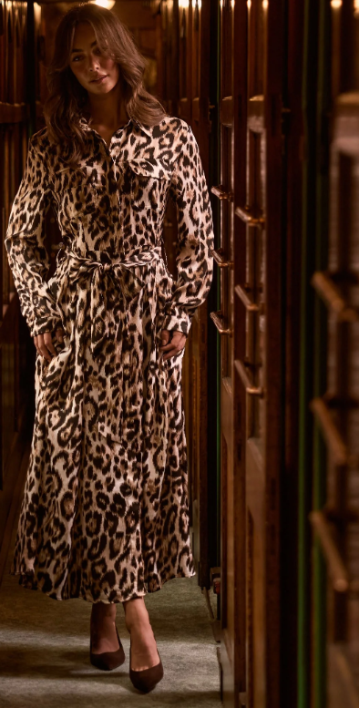 Rosselina Leopard Print dress