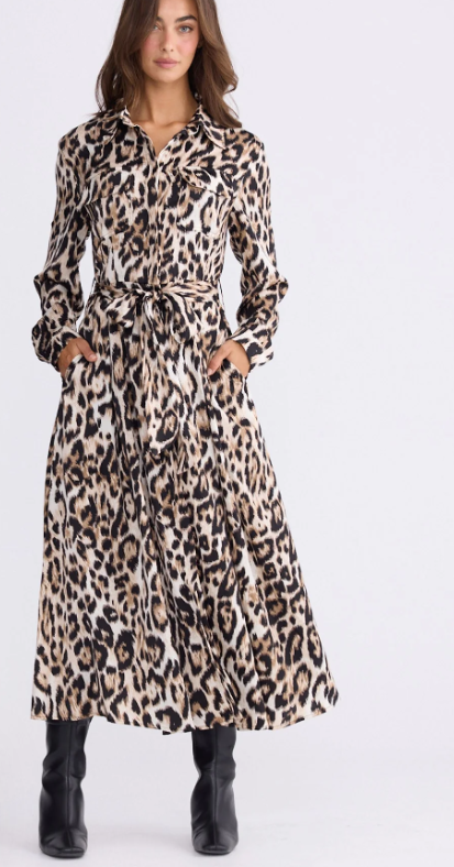 Rosselina Leopard Print dress