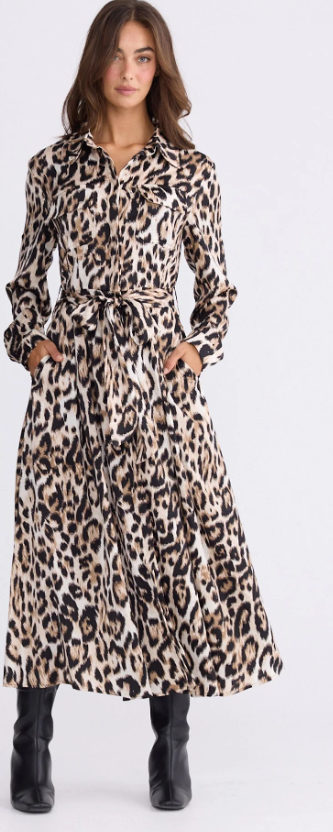 Rosselina Leopard Print dress