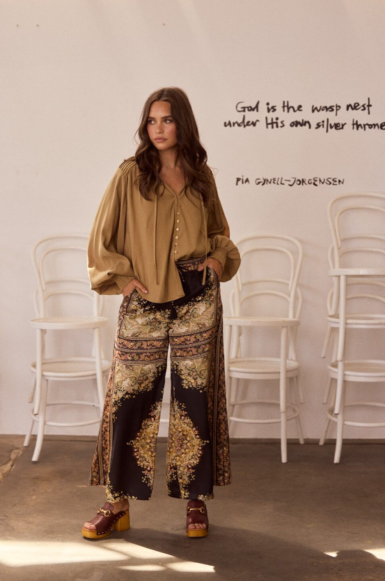 Freedom Pants Black paisley