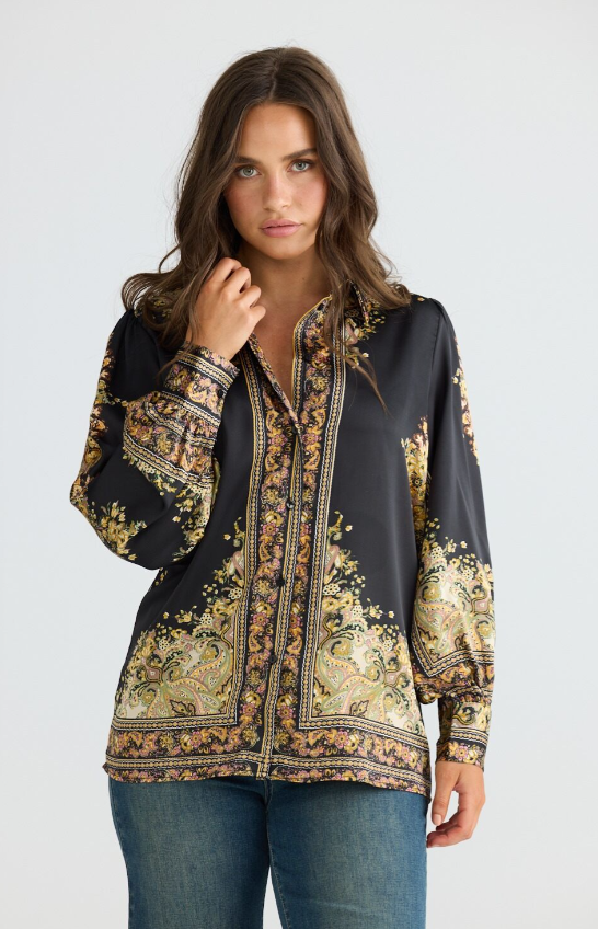 Black Paisley Rune shirt