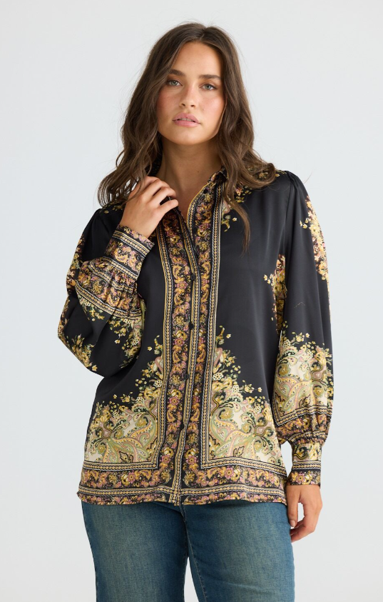 Black Paisley Rune shirt