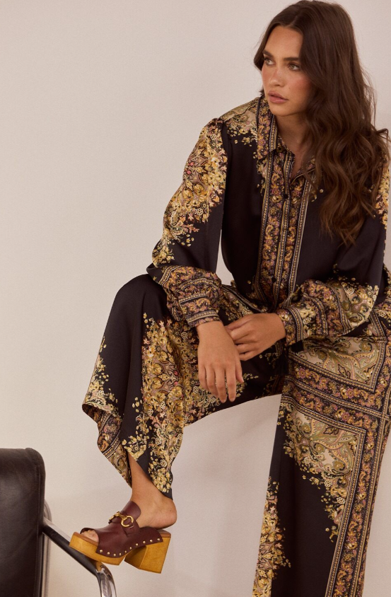Black Paisley Rune shirt