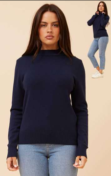 Navy Knit