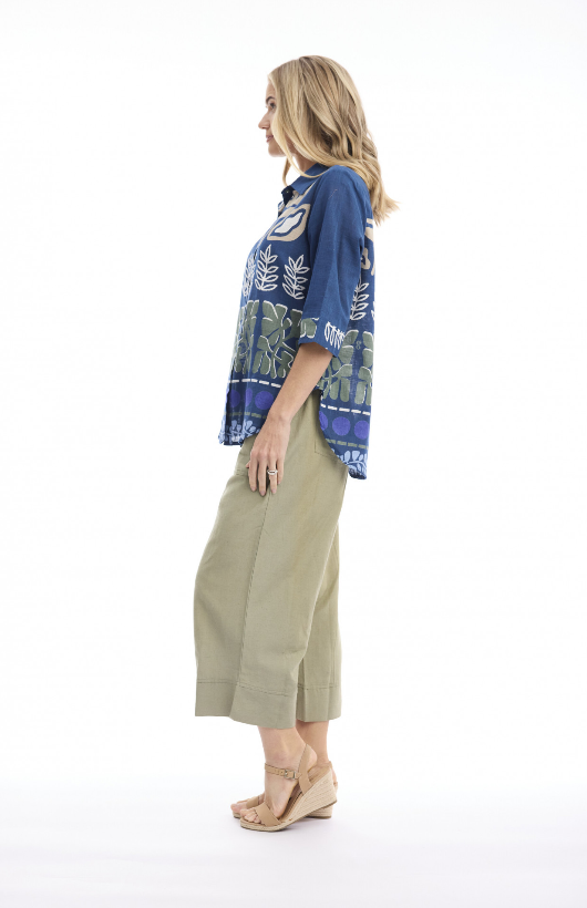 Liberte Collar Blue Shirt