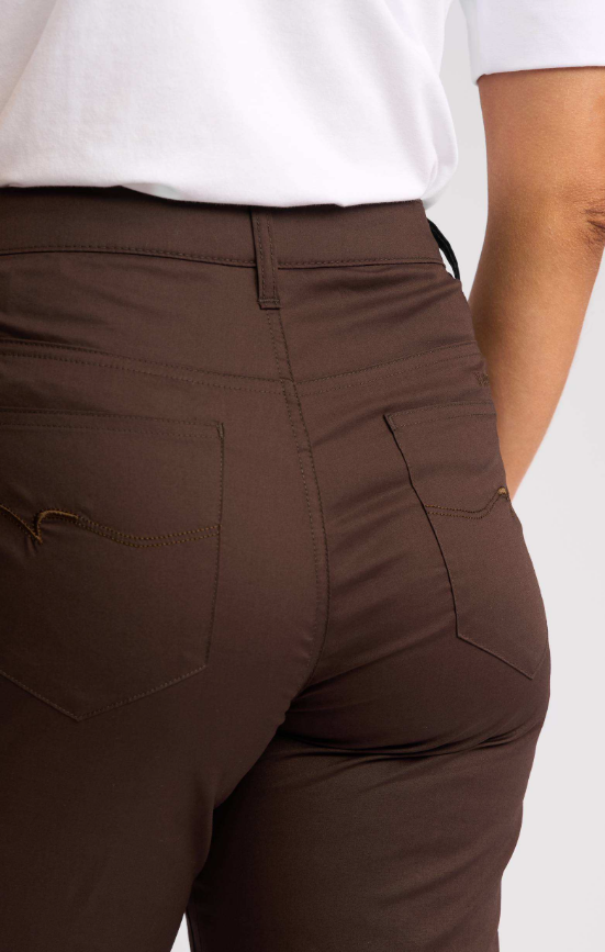 Poplin chocolate shorts