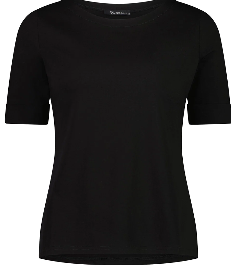Boat neck Black tee