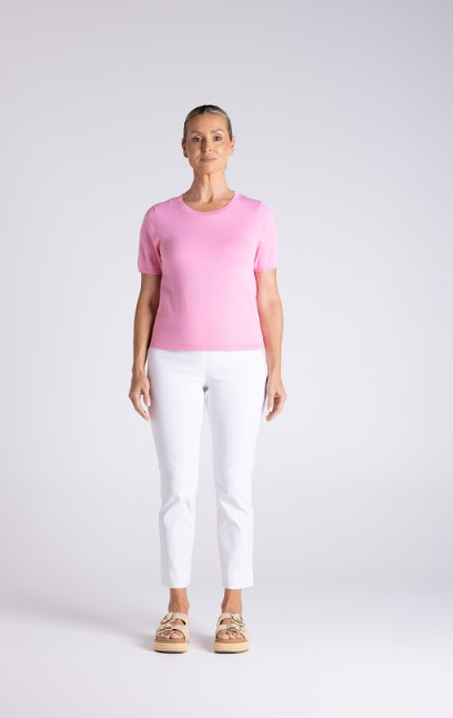 Pink Cotton Knit tee