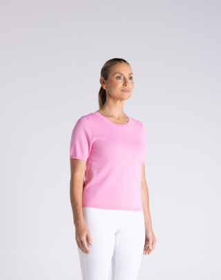 Pink Cotton Knit tee