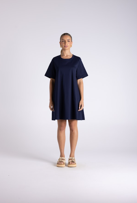 Navy Allie Tshirt dress