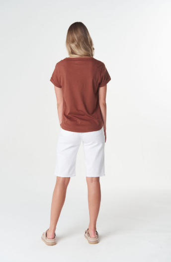 GC Everyday choc cotton tee