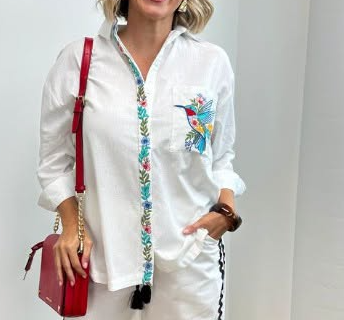 Humming Bird Cotton Shirt