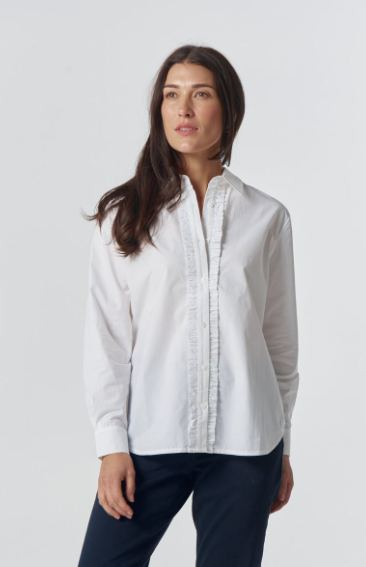 GC White Frilly shirt