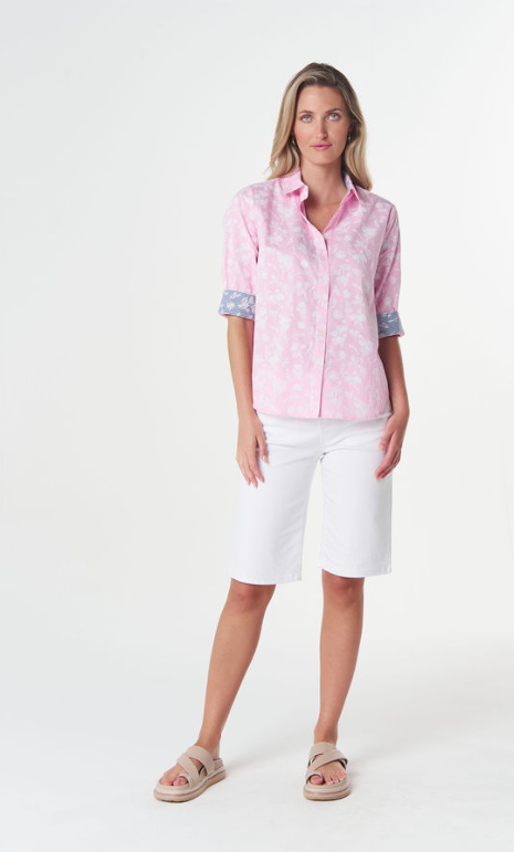 GC Cotton Pink Como 3/4 Shirt