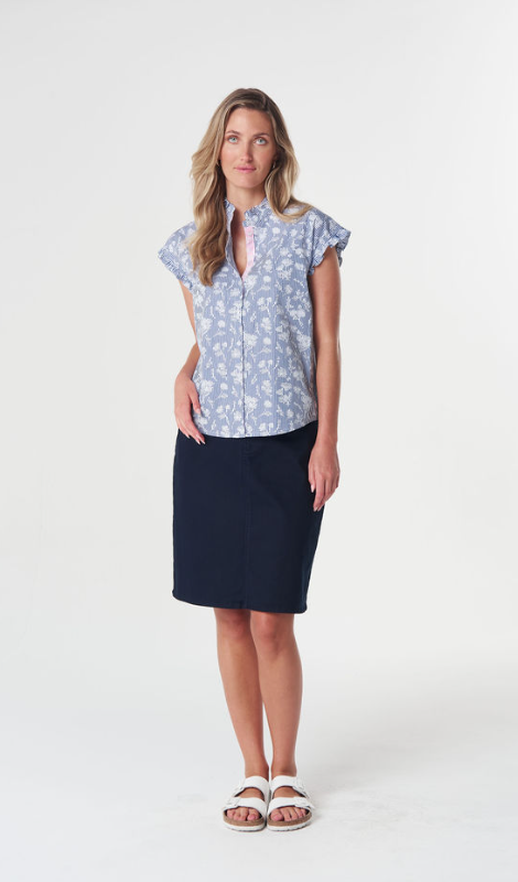 GC Blue Sunray blouse