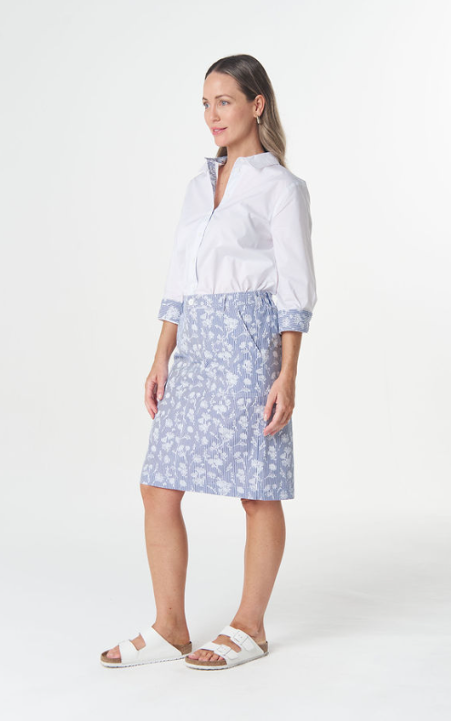 GC Cotton blue birdie skirt