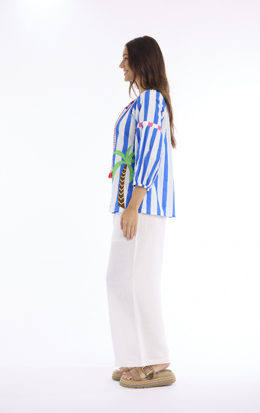 Demi Blue Sprinkle Top