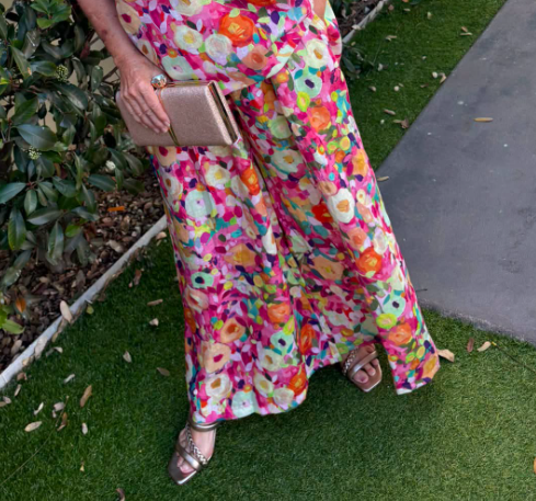 Monet Pink Linen Pants