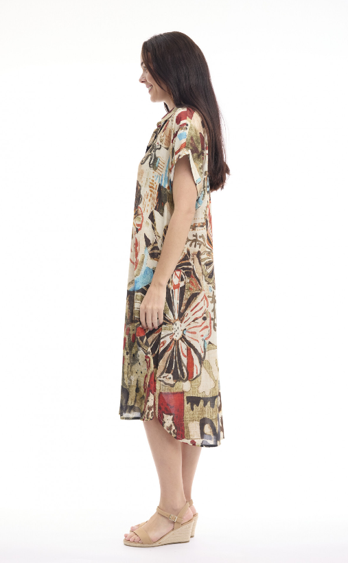 Digital dress with collar