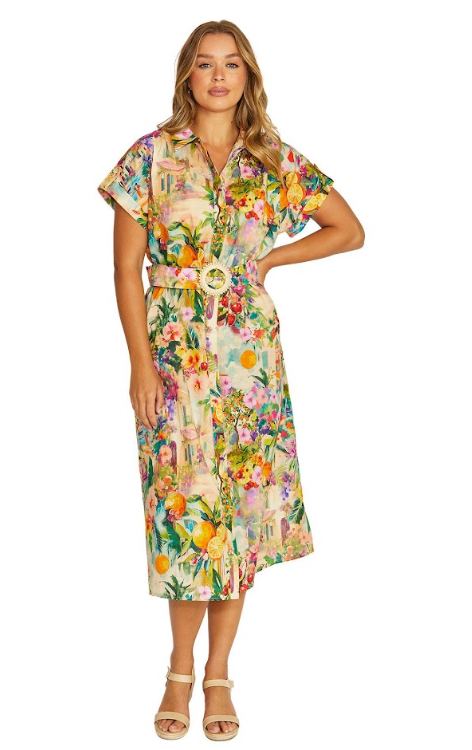 Amalfi Coast Belted dress