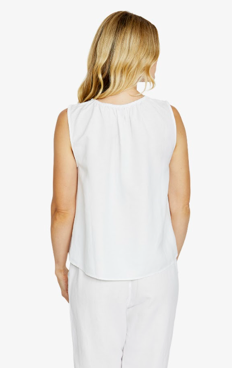 Olivia White Keyhole top