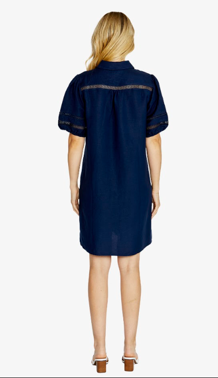 Navy Annie detail dress