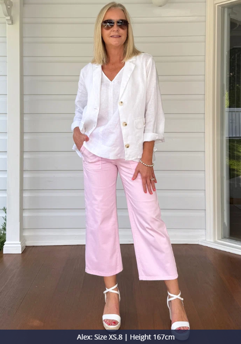 Hudson pink Crop Jeans 3/4