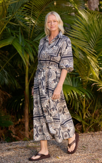 GC Desert Palm print dress