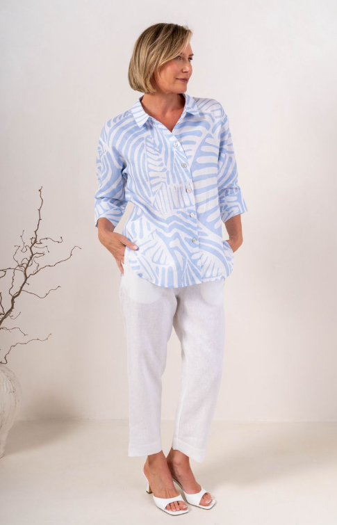 Linen Palm Breeze shirt