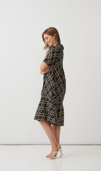 Marrakech Buttoned Panel dress