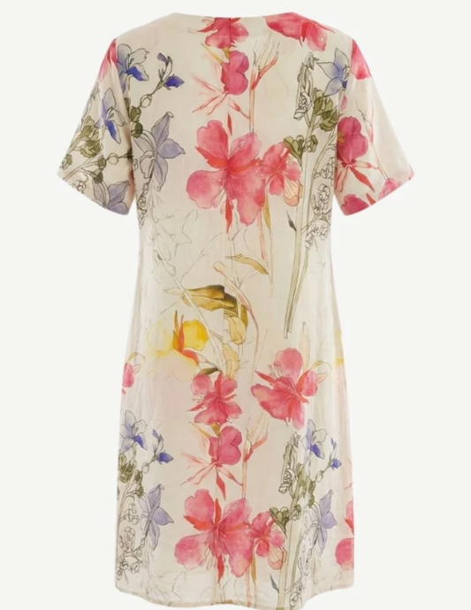 Enchanted Linen Floral dress