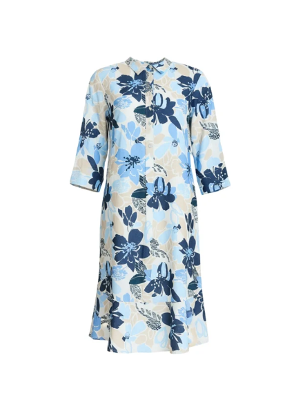 Amalfi Print blue dress