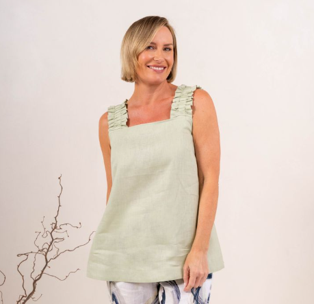 Sage Square top