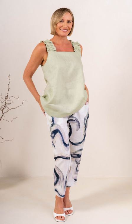 Sage Square top