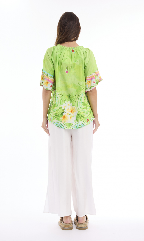 Elena Apple green blouse