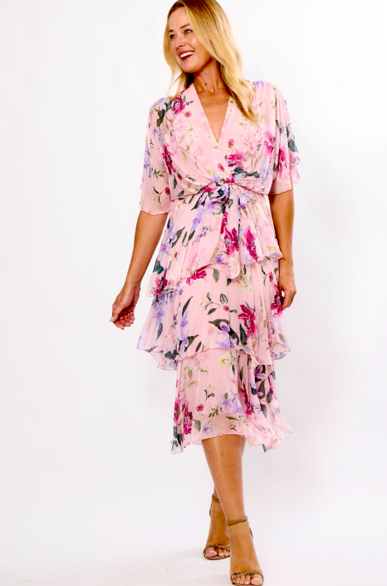 Silk Cross-over Dress