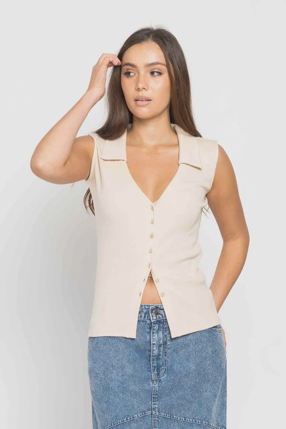 Ellie V neck top